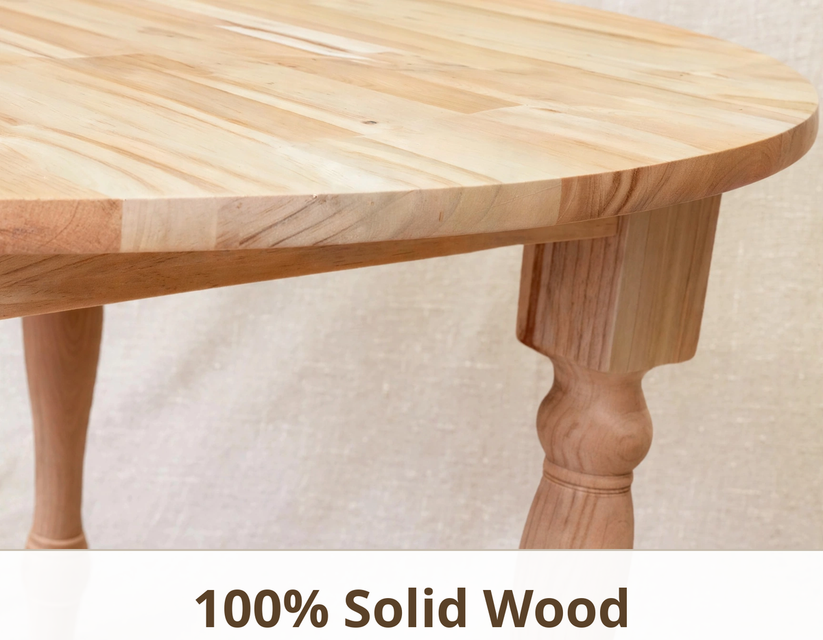 BNIB-Premium Solid Wood Round Dining Table - 42" (107cm )Tabletop, 29.5"(75cm) Height