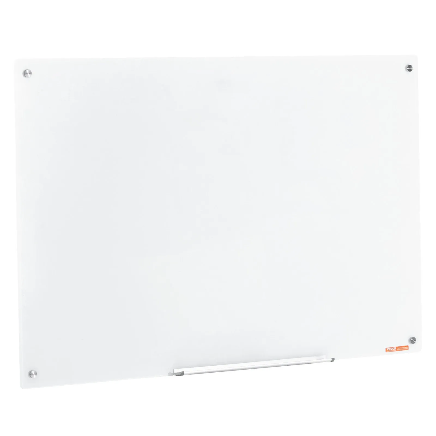 VEVOR Magnetic Glass Whiteboard, Dry Erase Board 48"x32", Wall-Mounted Large White Glassboard Frameless,-$80