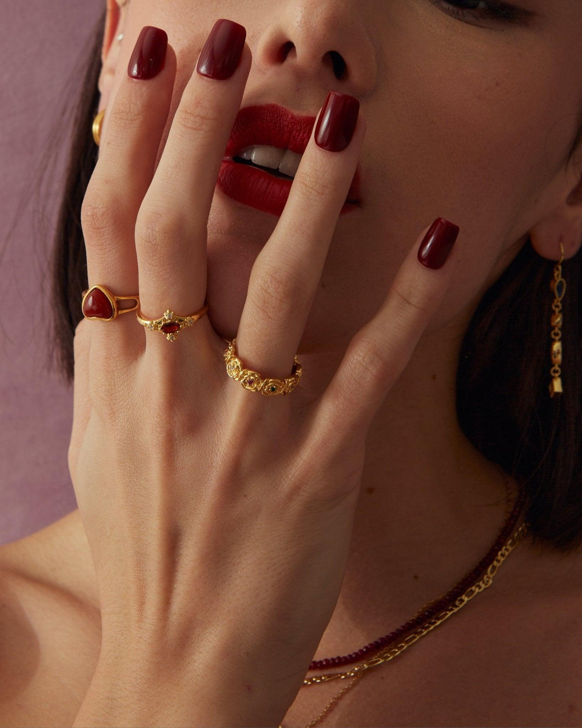 Brand New En Route Anello Daisy Rose Ring – Timeless Plated Floral Jewelry,-$15