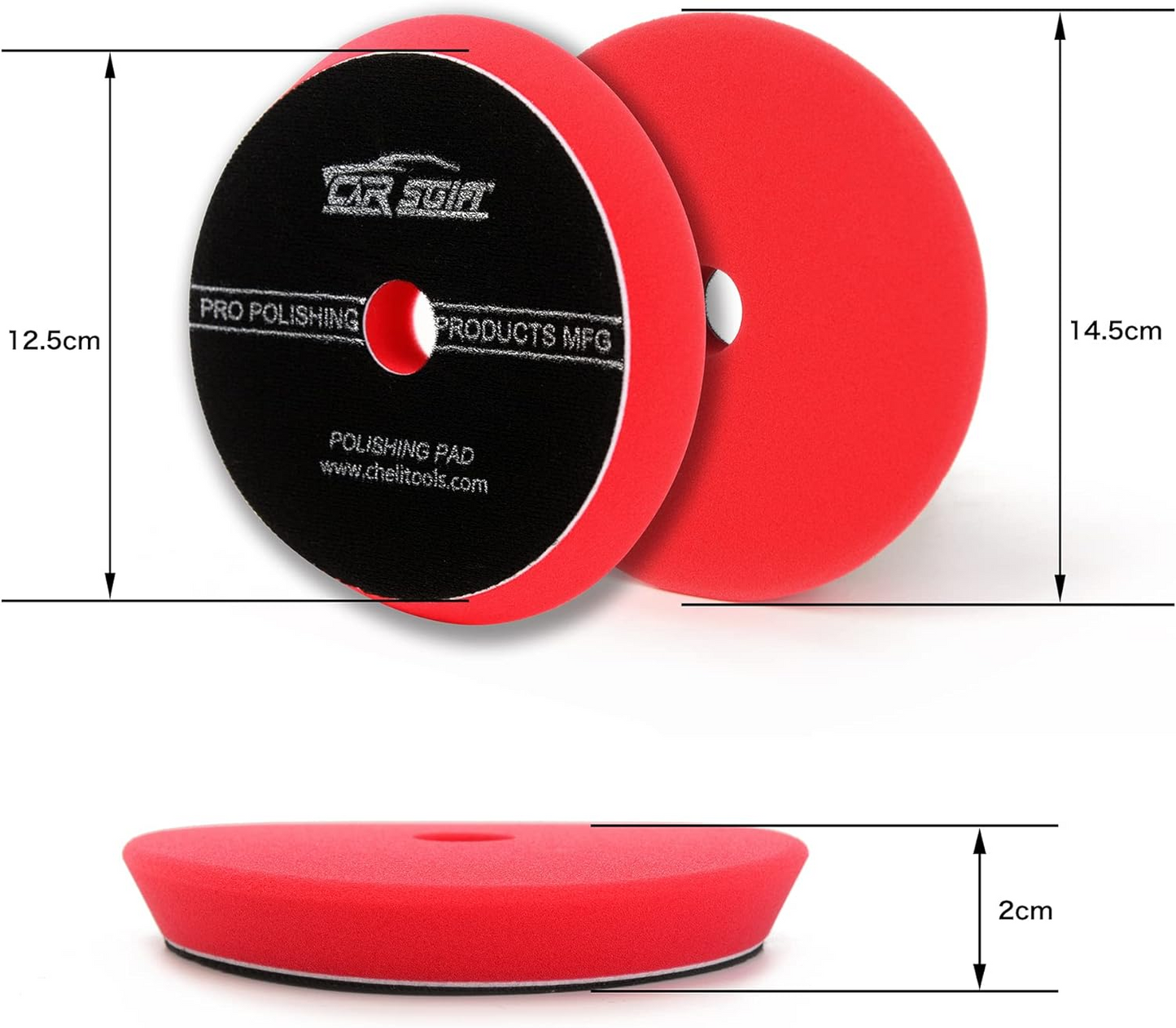 Brand New CAR'S GIFT 5" polishing Pads,for DA or Rotary polishing and Air Polisher,(4Items)