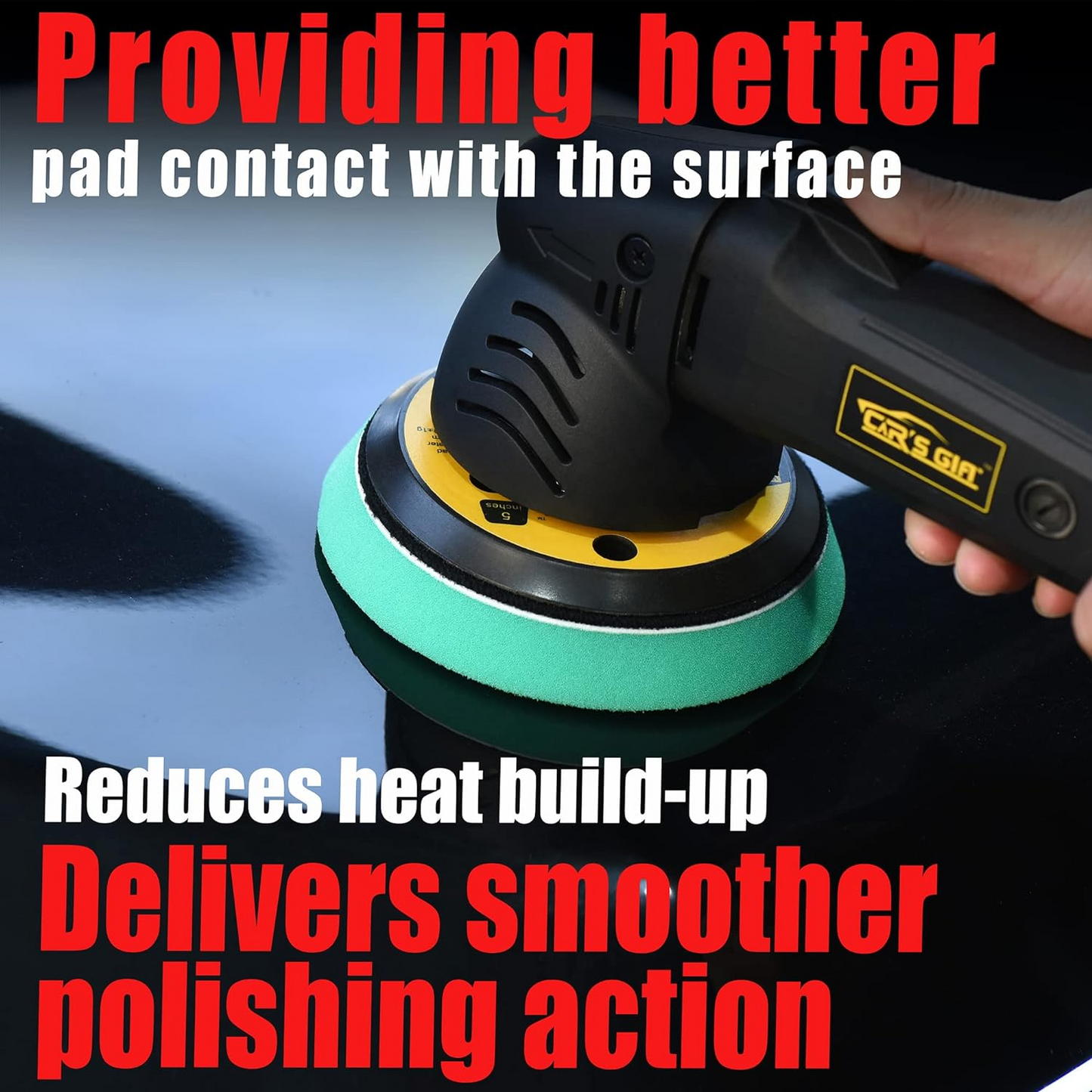 Brand New CAR'S GIFT 5" polishing Pads,for DA or Rotary polishing and Air Polisher,(4Items)