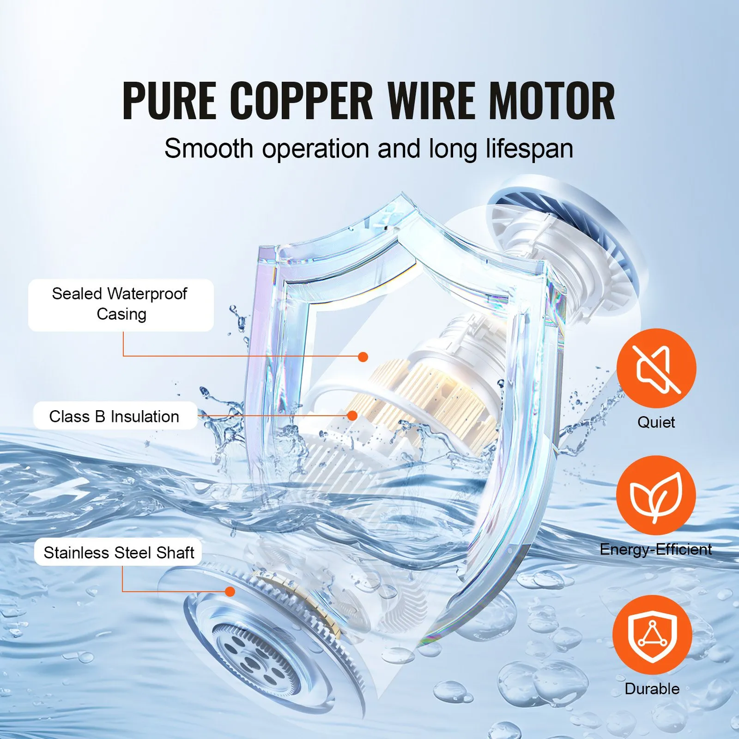 VEVOR Bilge Pump, 3000GPH 12V Automatic Submersible Boat Bilge Water Pump with Float Switch,-$50