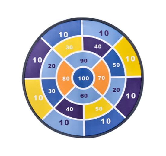 Brand New-Children Toys Kids 66cm Foldable Sticky Ball Darts Throwing Cloth Dartboard Set Sticky Ball