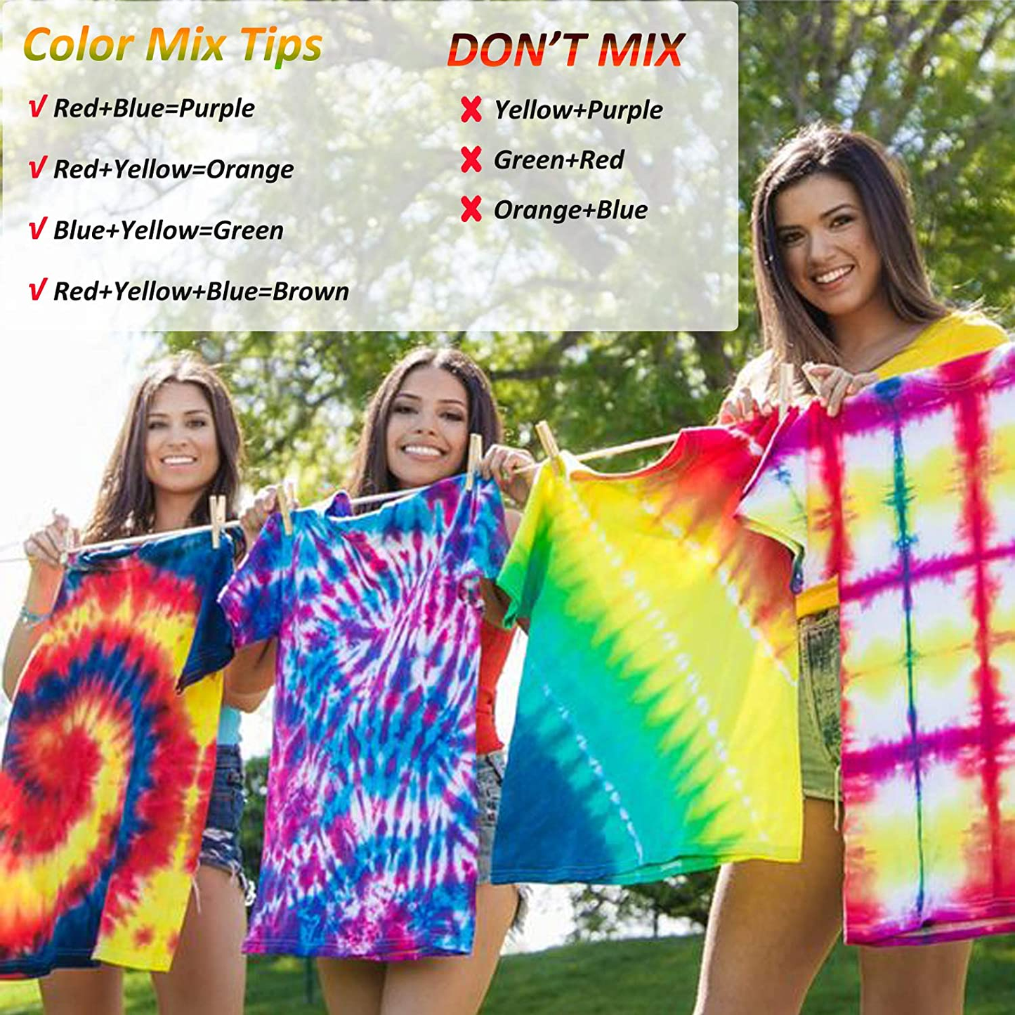 Brand new DIY Tie Dye Kit, 8 Colors One Step Art Craft Set ,Creative Group Activities -$13