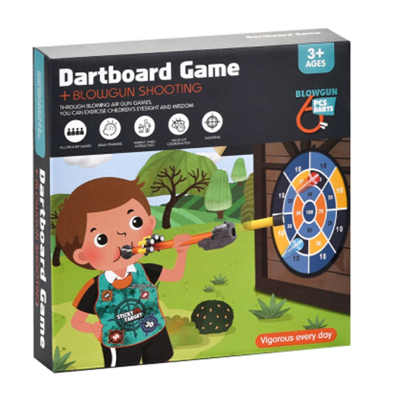 Brand New-Children Toys Kids 66cm Foldable Sticky Ball Darts Throwing Cloth Dartboard Set Sticky Ball