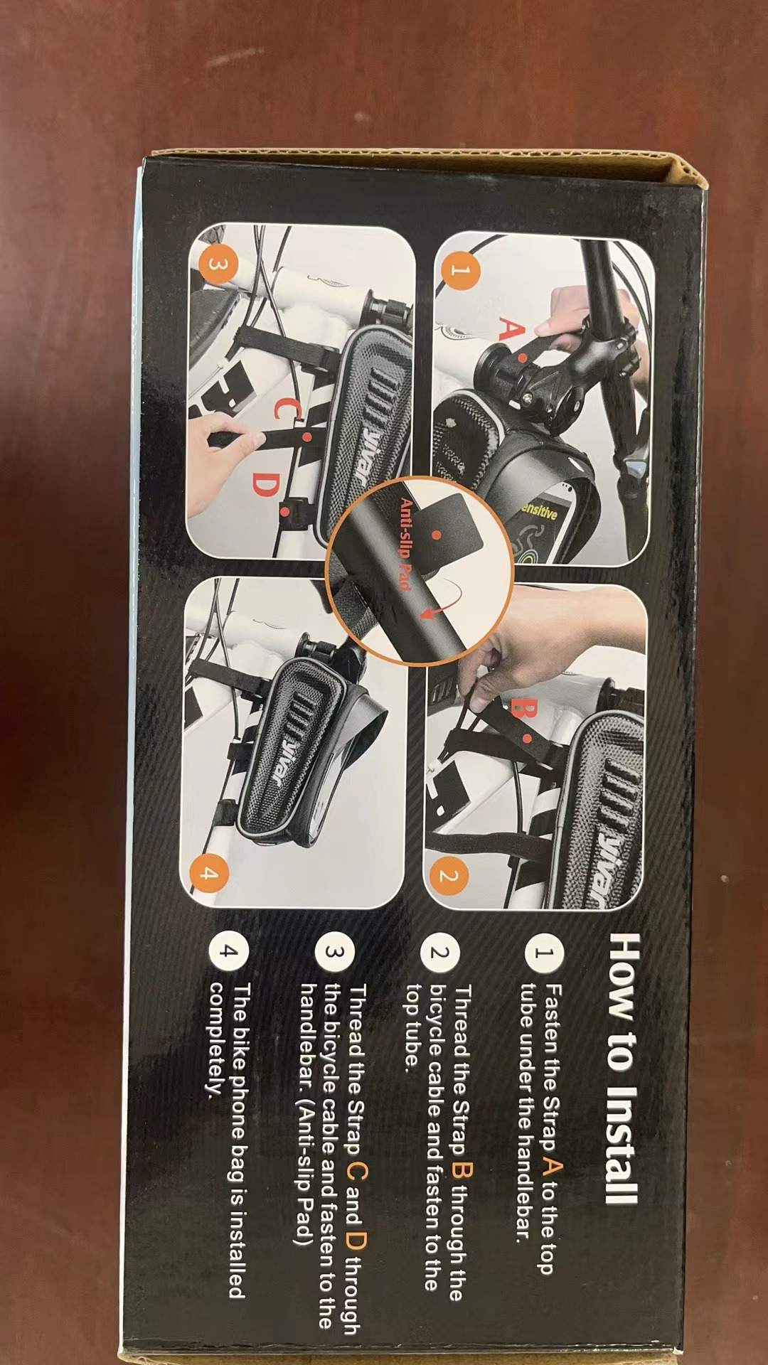 Waterproof Phone Bag for Bike ,Bicycle Front Phone Mount Holder Pouch,for Phone Under 7",-