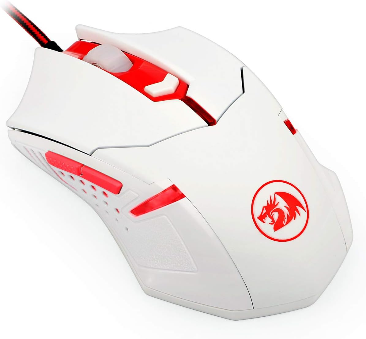 Brand New-Redragon M601W Wired 6-button gaming mouse Red LED backlit ergonomic programmable,3200 DPI -$10