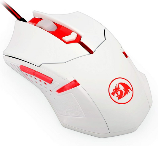 Brand New-Redragon M601W Wired 6-button gaming mouse Red LED backlit ergonomic programmable,3200 DPI -$10
