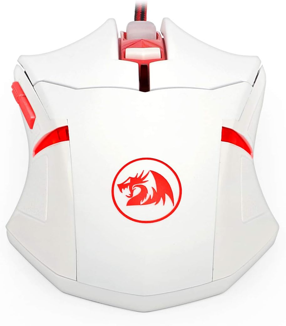 Brand New-Redragon M601W Wired 6-button gaming mouse Red LED backlit ergonomic programmable,3200 DPI -$10