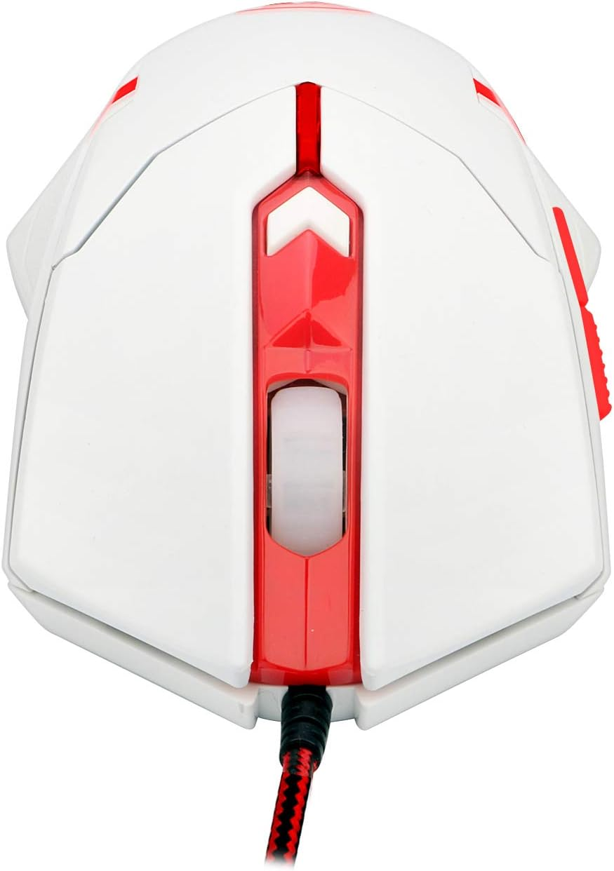Brand New-Redragon M601W Wired 6-button gaming mouse Red LED backlit ergonomic programmable,3200 DPI -$10