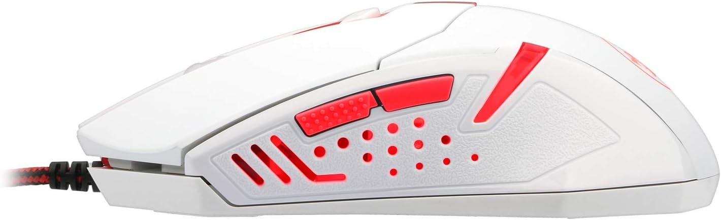 Brand New-Redragon M601W Wired 6-button gaming mouse Red LED backlit ergonomic programmable,3200 DPI -$10