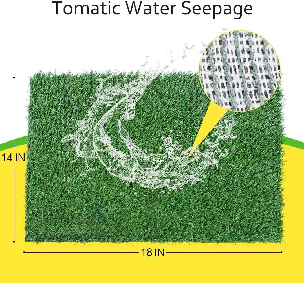 BNIB- Dog Grass Mat, 2-piece Portable Dog Grass Mat Washable Professional Dog Grass Mat Training Grass Mat (14 "x 18"),-$25