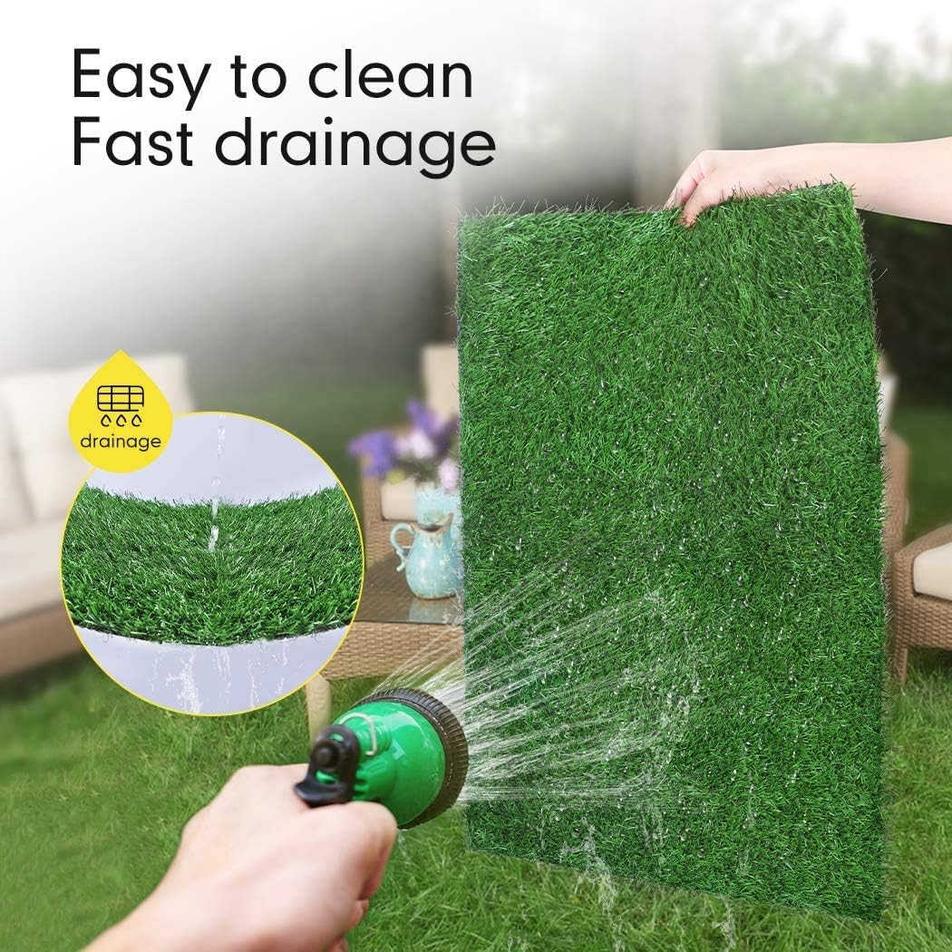 BNIB- Dog Grass Mat, 2-piece Portable Dog Grass Mat Washable Professional Dog Grass Mat Training Grass Mat (14 "x 18"),-$25