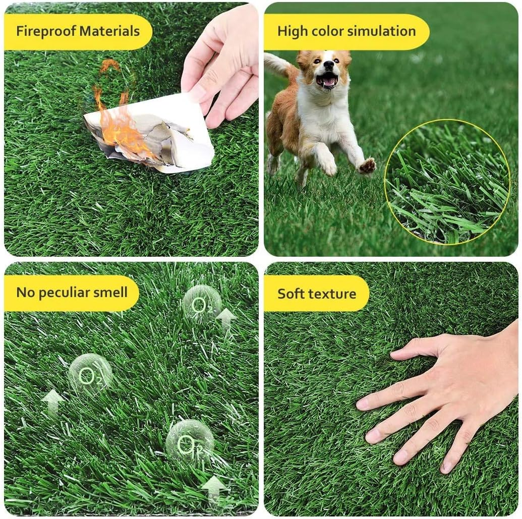 BNIB- Dog Grass Mat, 2-piece Portable Dog Grass Mat Washable Professional Dog Grass Mat Training Grass Mat (14 "x 18"),-$25