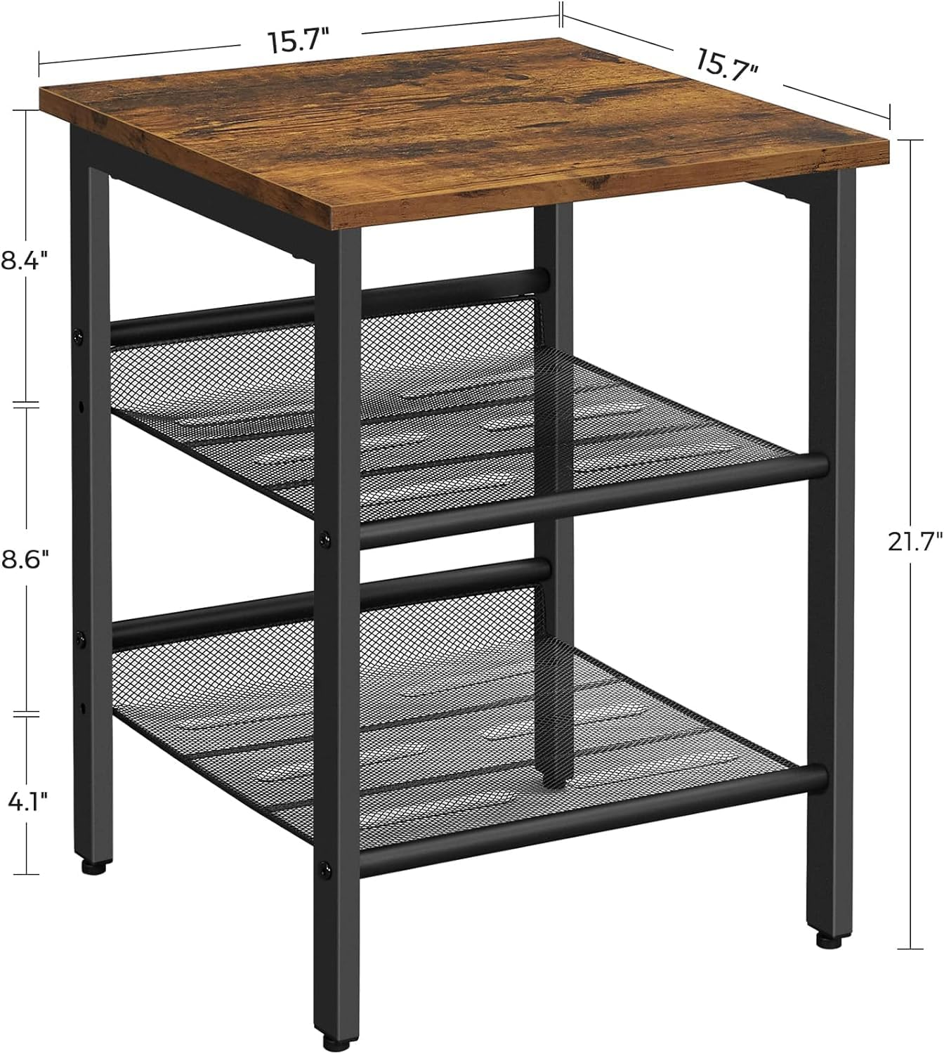Brand New 2-piece side table set with adjustable mesh for living room, bedroom, -$70/set (2pcs)