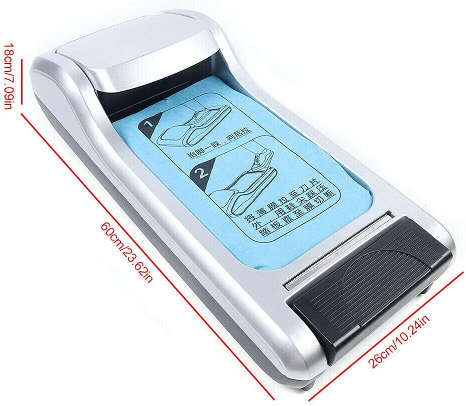 BNIB-Automatic Shoe Covers Machine,Reusable Disposable Shoe Cover Dispenser F/Home,Office,Hotel,Lab,