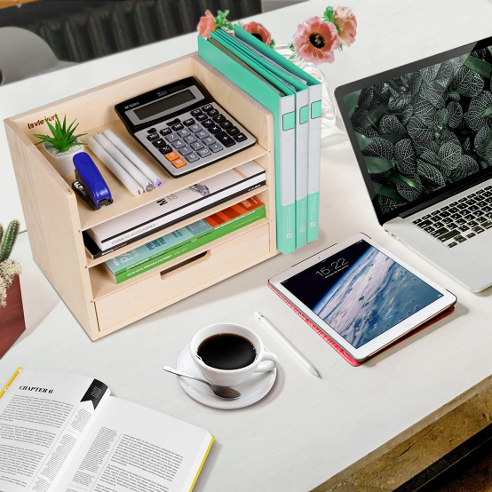 Brand New Wooden folder organizer, locker with drawers - $20 each