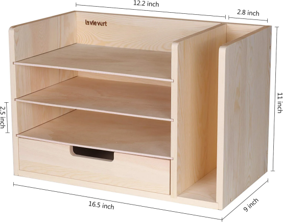 Brand New Wooden folder organizer, locker with drawers - $20 each