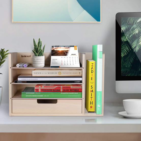 Brand New Wooden folder organizer, locker with drawers - $20 each