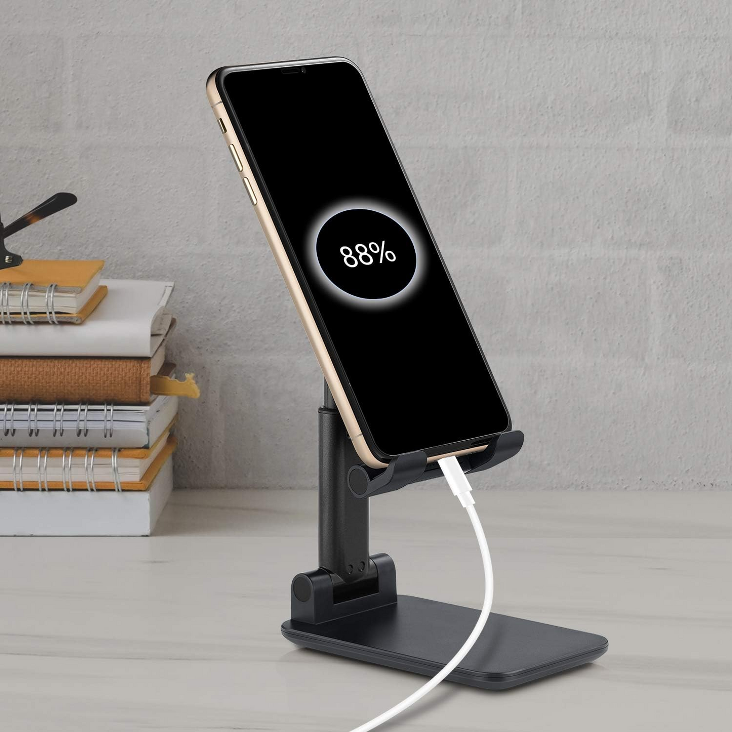 BNIB- Phone stand, adjustable Angle height foldable phone stand, compatible with all phones /Kindle/Switch,