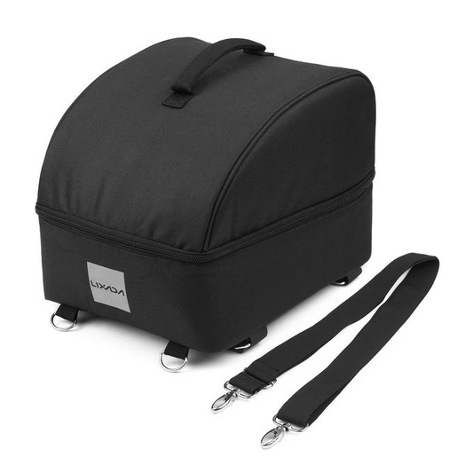 Brand New-Lixada Insulated Bike Cooler Bag Zippered Food Delivery Bag(Black)