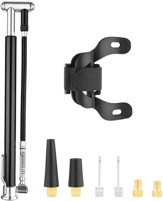 Brand new,YIVAR Mini Bike Pump, Bicycle Pump 160 PSI Aluminum Alloy Bar Floor Pump with Pr, -$15