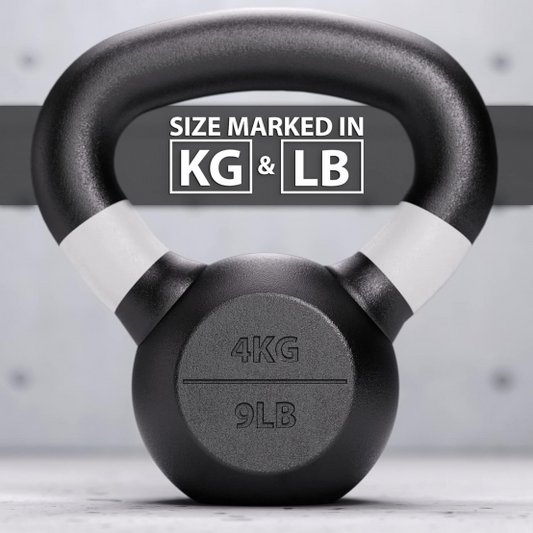 Brand New Synergee Cast Iron Kettlebells Black Matte Kettlebell Weights for Strength Training