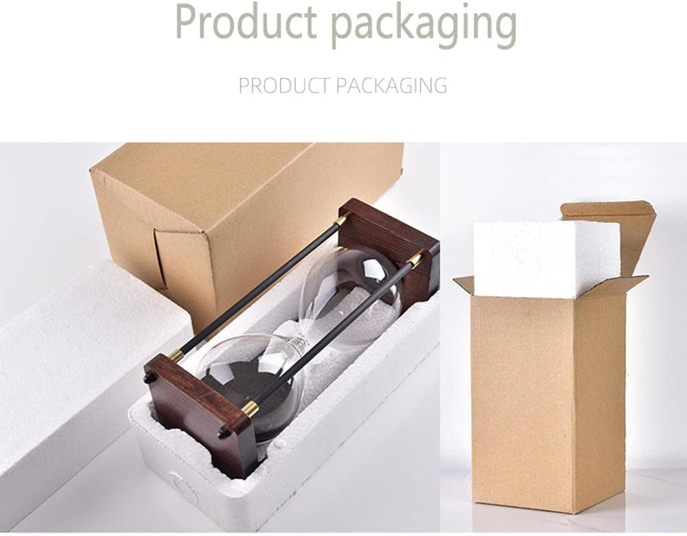 BNIB-Large Hourglass Sand Timer 60 Minutes, Decorative Sandglass Clock, Modern Hour Glass Timers