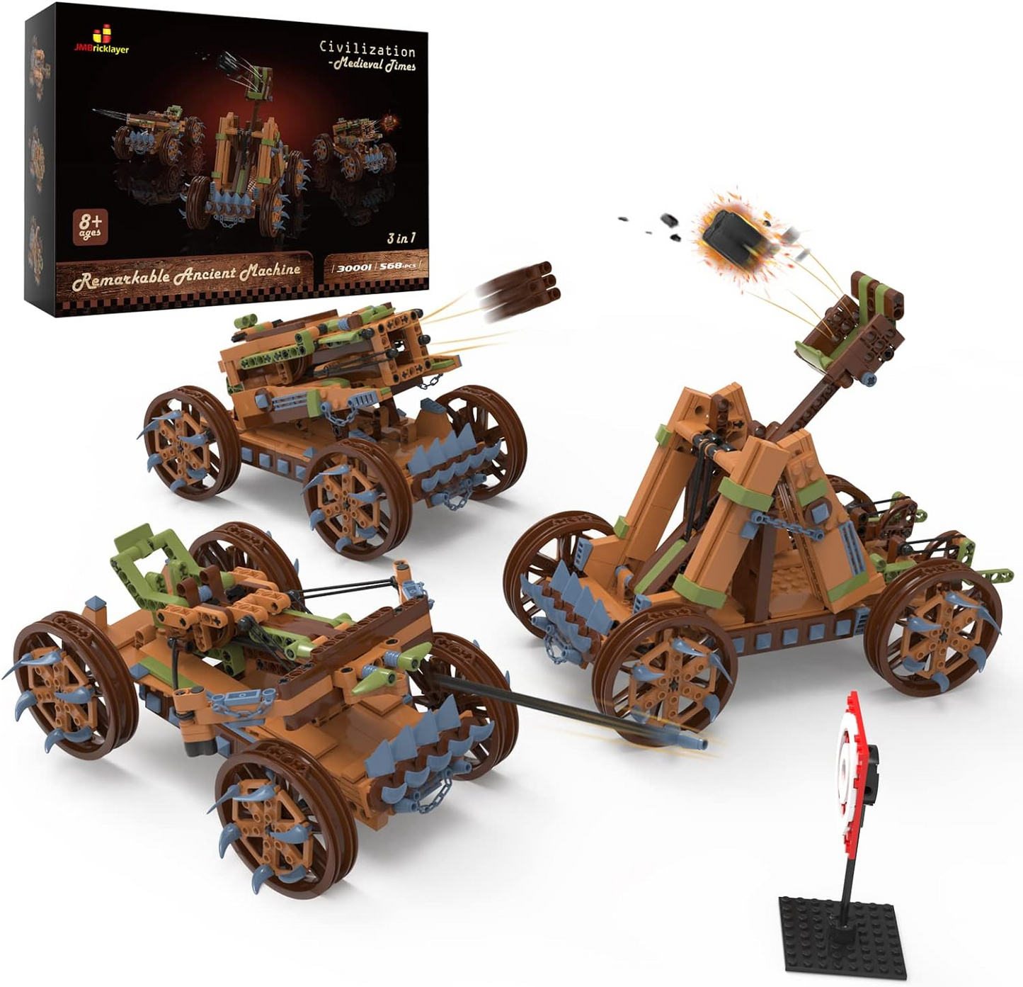 BNIB- Medieval Model Building Block Toys for Boy Adult, 3 in 1 Block Toys