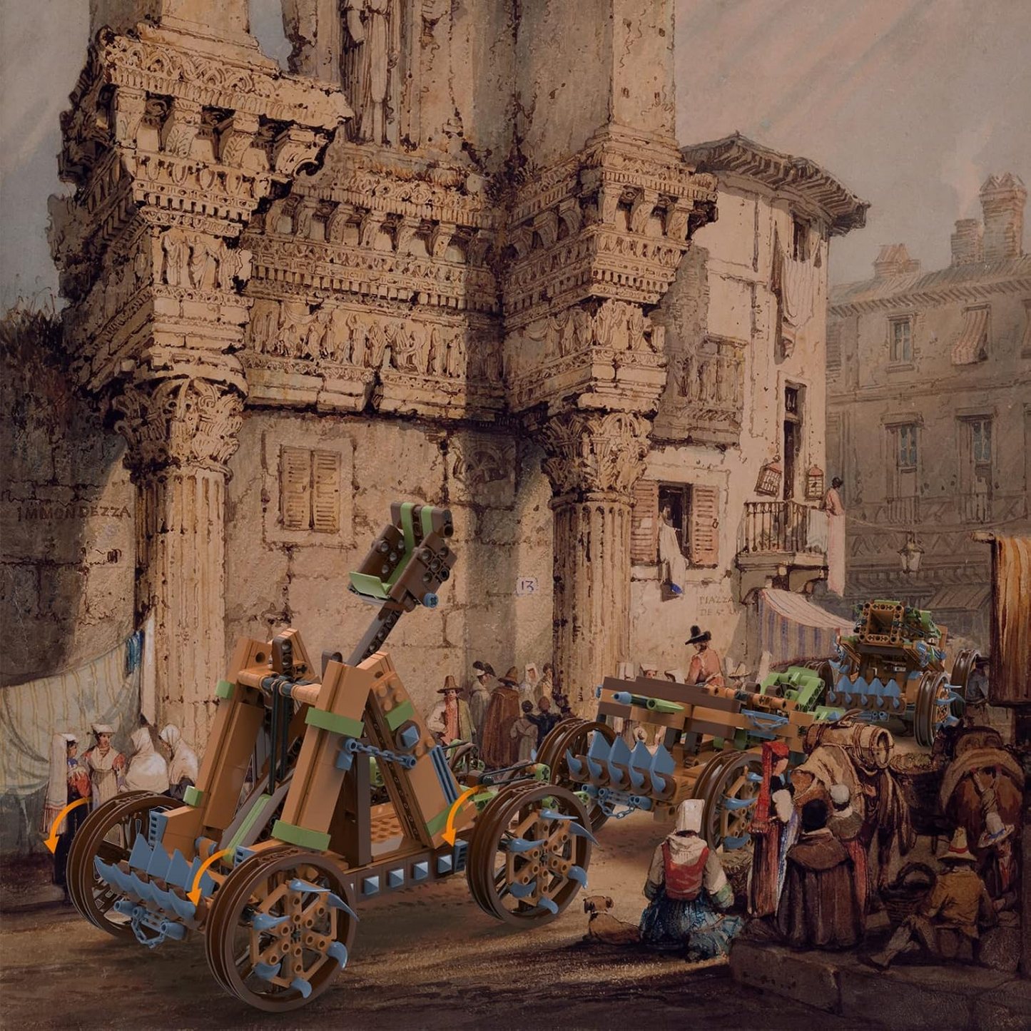 BNIB- Medieval Model Building Block Toys for Boy Adult, 3 in 1 Block Toys