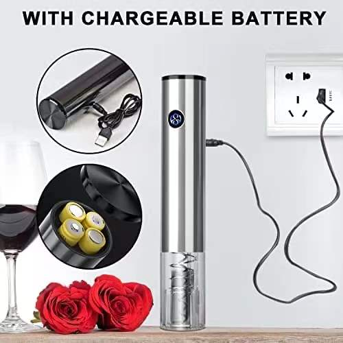 Brand New Electric Wine Opener only need to use USB charging 2.5 hours to open about 60 bottles