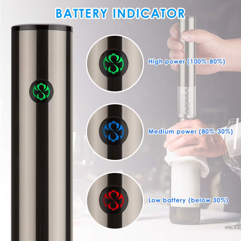 Brand New Electric Wine Opener only need to use USB charging 2.5 hours to open about 60 bottles