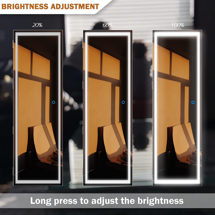 Brand New-Wooden jewelry cabinet Smart touch lock LED lights, large storage,  -$120