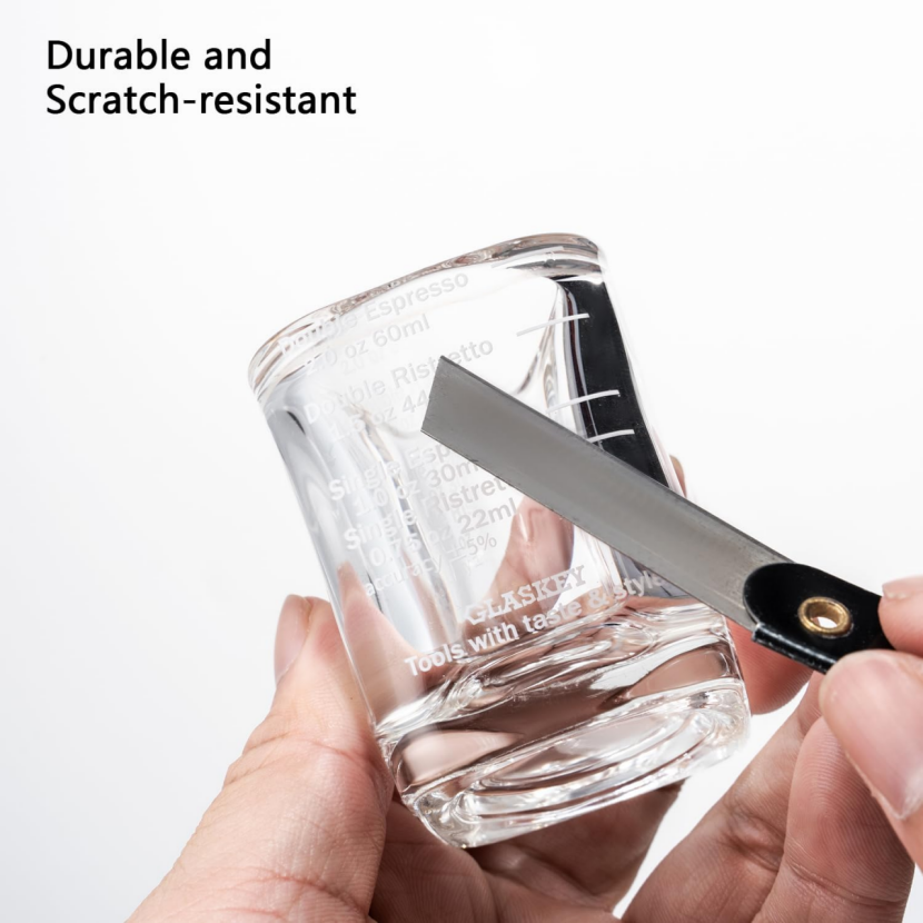 BNIB- Espresso cup,2.2 oz /60 ml, sturdy glass dishwasher free,(white scale),$15 for two sets (12pcs)