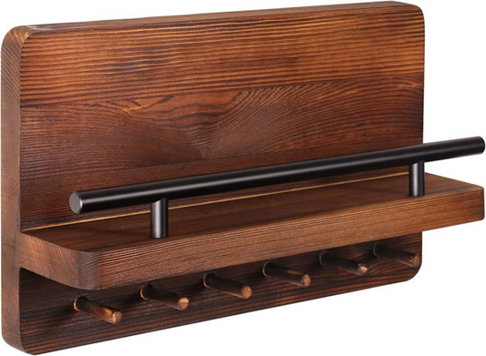 Brand new Vintage colors elegant wall mounted key rack mail rack (brown&gray)- $10 each