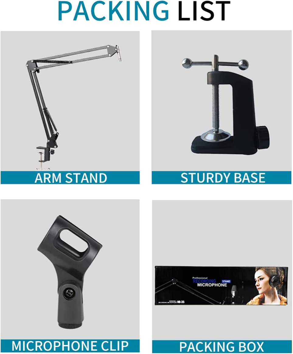 Brand New 360° Rotary folding microphone stand boom suspension bracket -$12 each