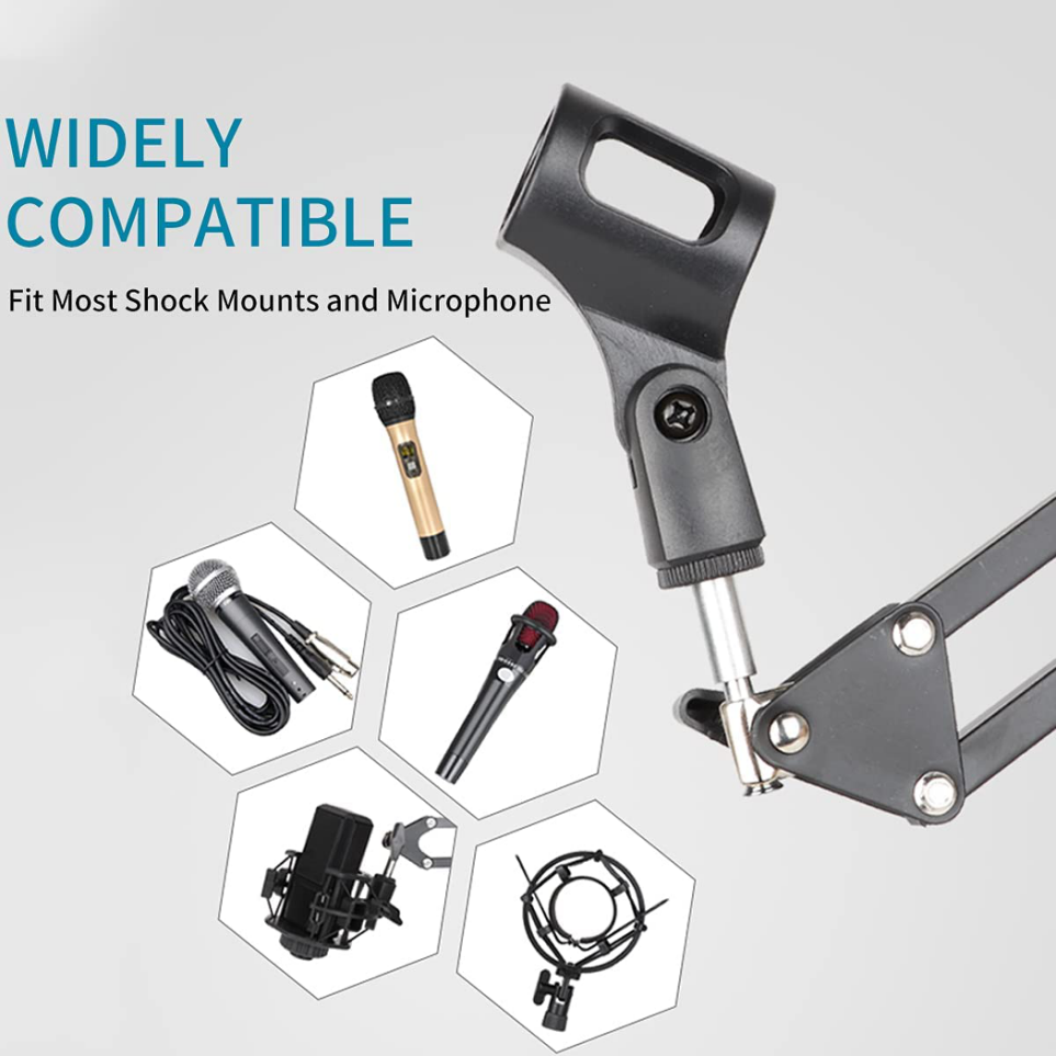 Brand New 360° Rotary folding microphone stand boom suspension bracket -$12 each