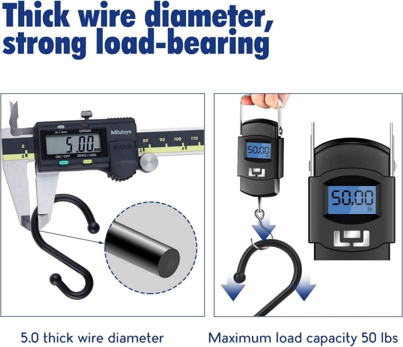 Brand New Metal Heavy Duty rust-proof S-Hooks, 36 pack (black & Silver) -$10