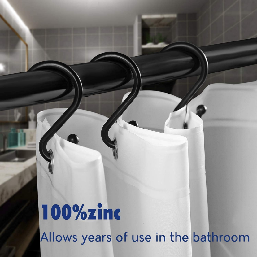 Brand New Metal Heavy Duty rust-proof S-Hooks, 36 pack (black & Silver) -$10