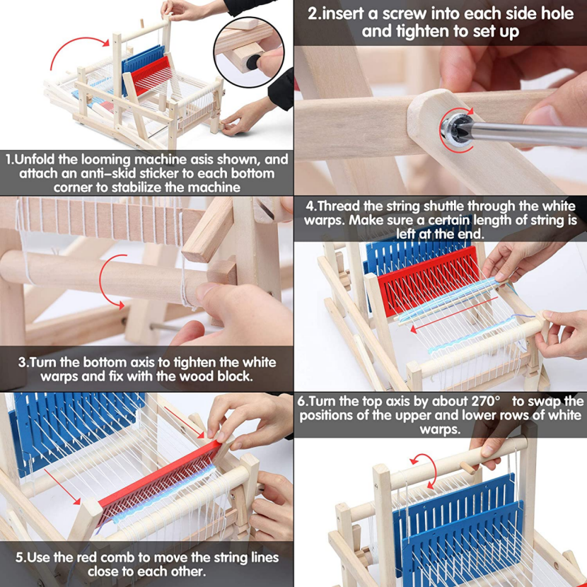 Brand New Loom DIY Hand-Knitting Weaving Machine Intellectual Toys for Kids -$20
