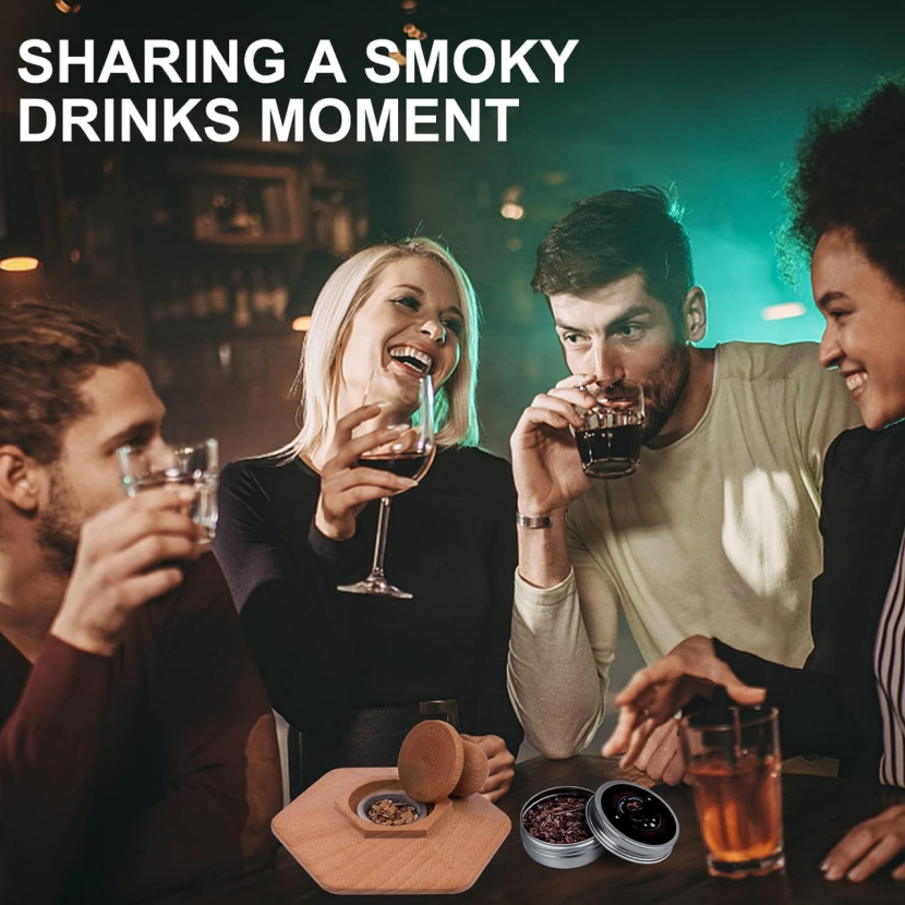 Cocktail Smoking Set, Vintage Bourbon Smoking Set 8 boxes,