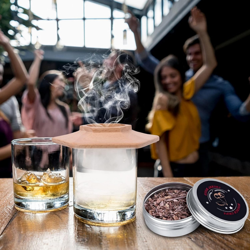 Cocktail Smoking Set, Vintage Bourbon Smoking Set 8 boxes,