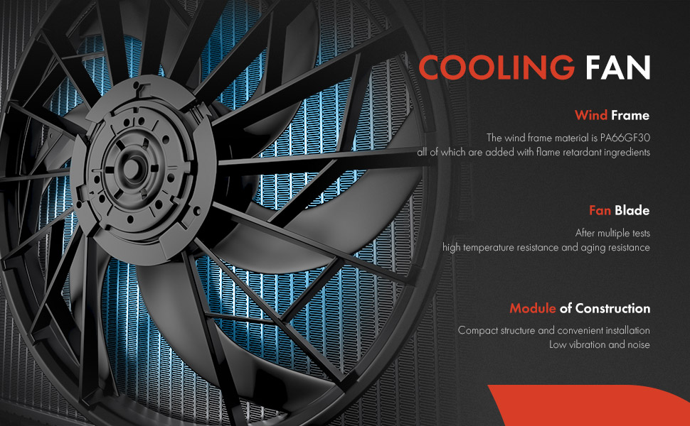 BNIB-A-Premium Engine Radiator Cooling Fan Compatible Chevrolet Trax 2015-2021 & Buick Encore 2014-2021