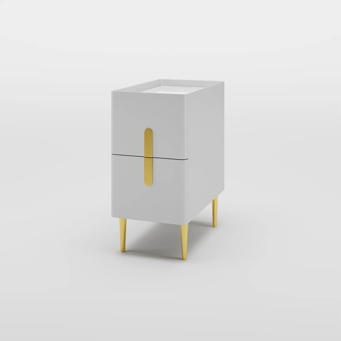 Brand New Ondra Narrow Nightstand with 2 Drawers,Stylish & Functional-$150