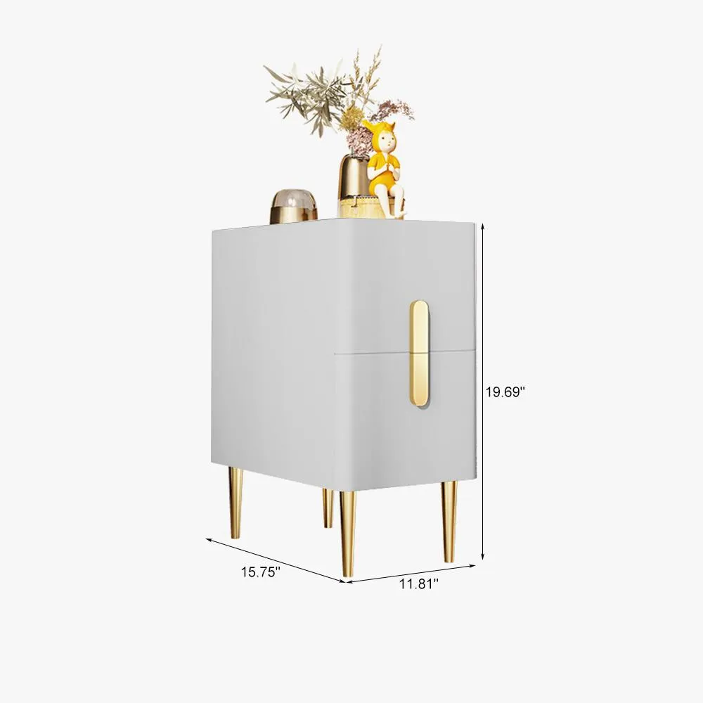 Brand New Ondra Narrow Nightstand with 2 Drawers,Stylish & Functional-$150