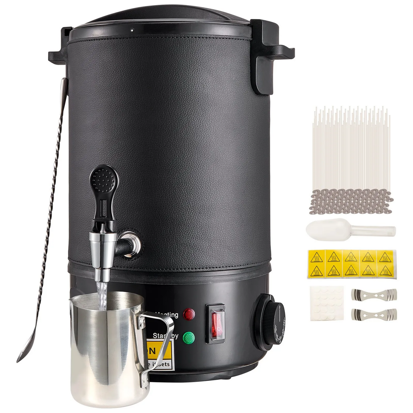 VEVOR Wax Melter for Candle Making, 6.5 Liter Large Electric Wax Melting Pot Easy Pour Spout-$65
