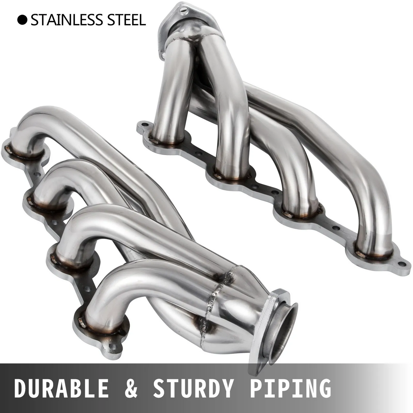 VEVOR Exhaust Header Set 1 5/8" Exhaust Turbo Headers, Stainless Steel Exhaust Manifold Headers-$85