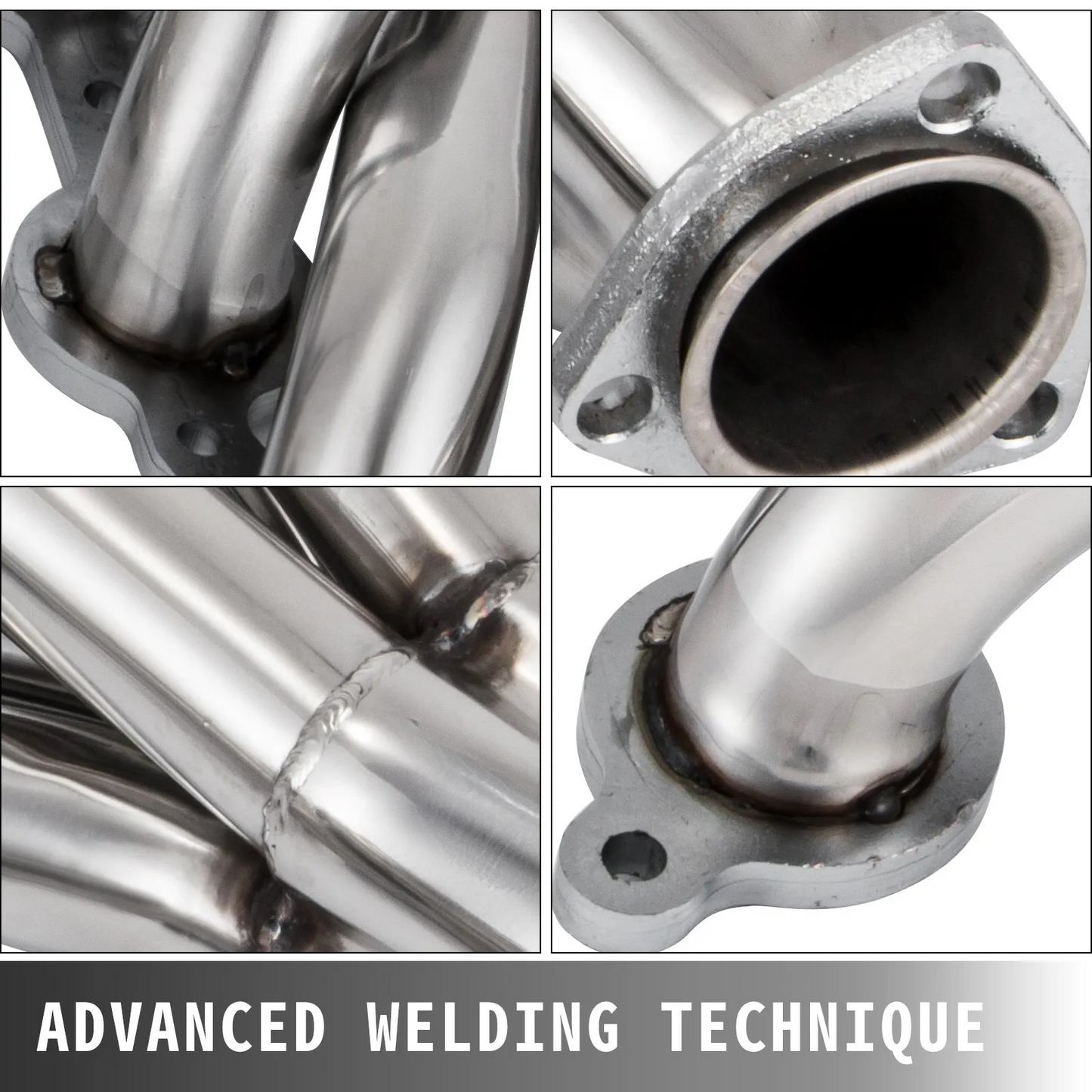 VEVOR Exhaust Header Set 1 5/8" Exhaust Turbo Headers, Stainless Steel Exhaust Manifold Headers-$85