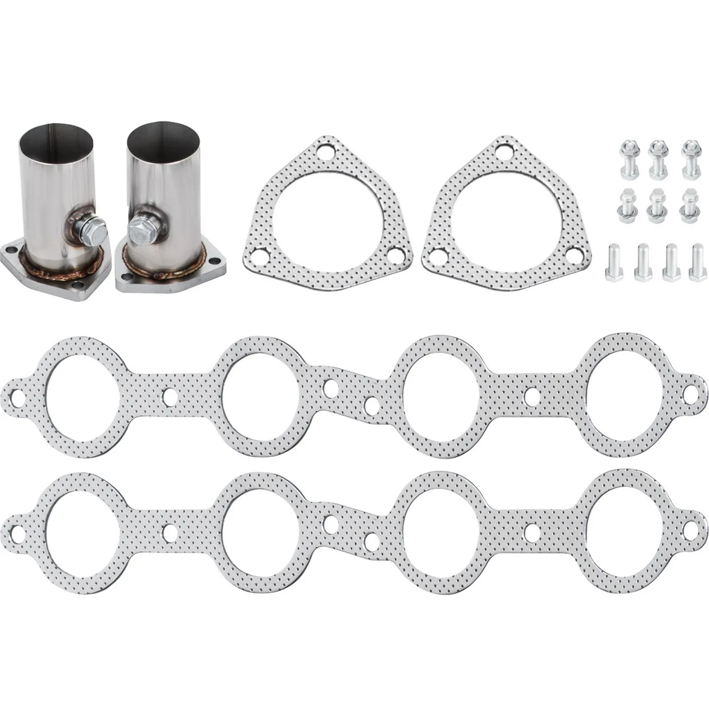 VEVOR Exhaust Header Set 1 5/8" Exhaust Turbo Headers, Stainless Steel Exhaust Manifold Headers-$85