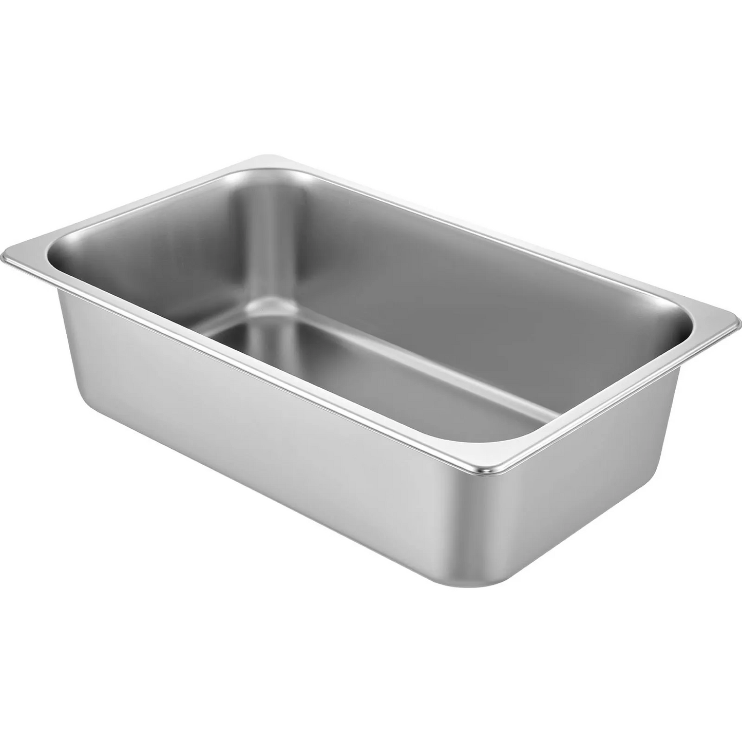 VEVOR 6 Pack Steam Table Pans 20.9 x 12.8 x 5.9 Inch Deep Steam Table Pan Full Size 20.5L Deep-$60